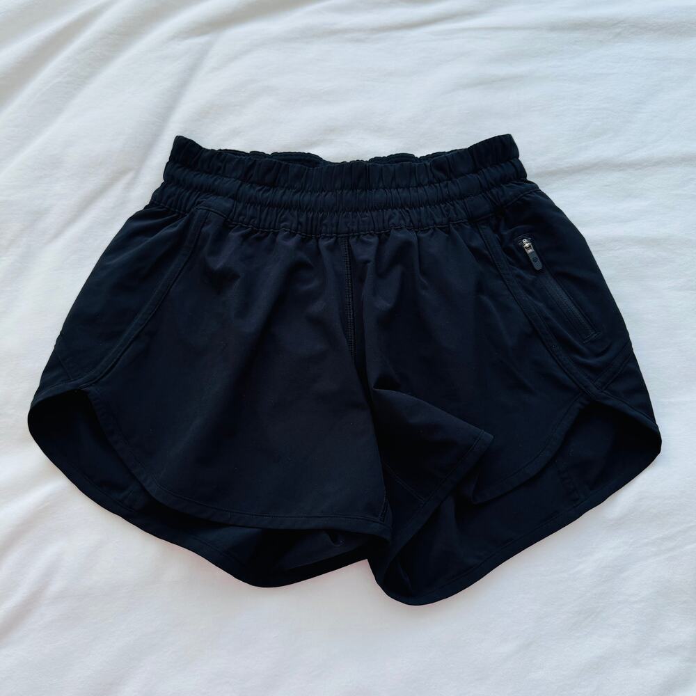 Lululemon Speed Up Shorts 2.5" Black Running Athletic Gym Shorts Size 6